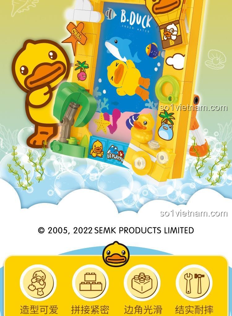 Khung ảnh B.Duck BALODY 21062 lắp ghép vịt vàng