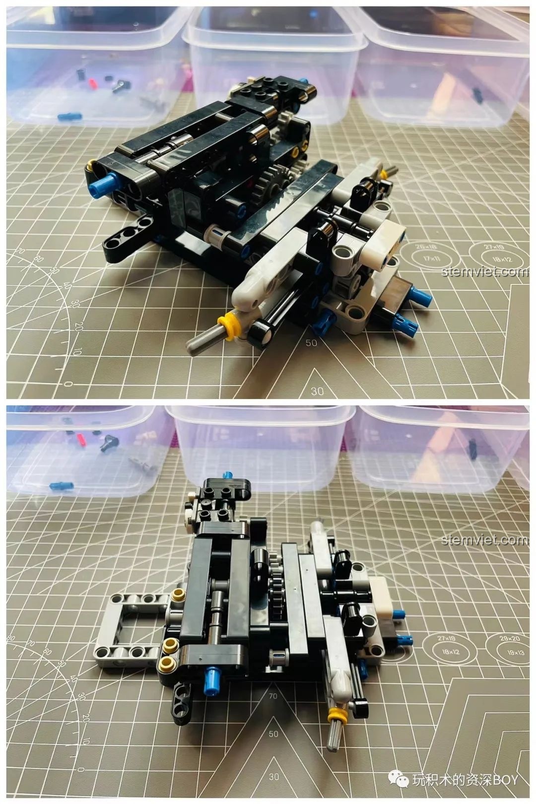 Chi tiết khung gầm và các bộ phận cơ khí của mô hình Koenigsegg One:1 SY JiaZhi 8607.