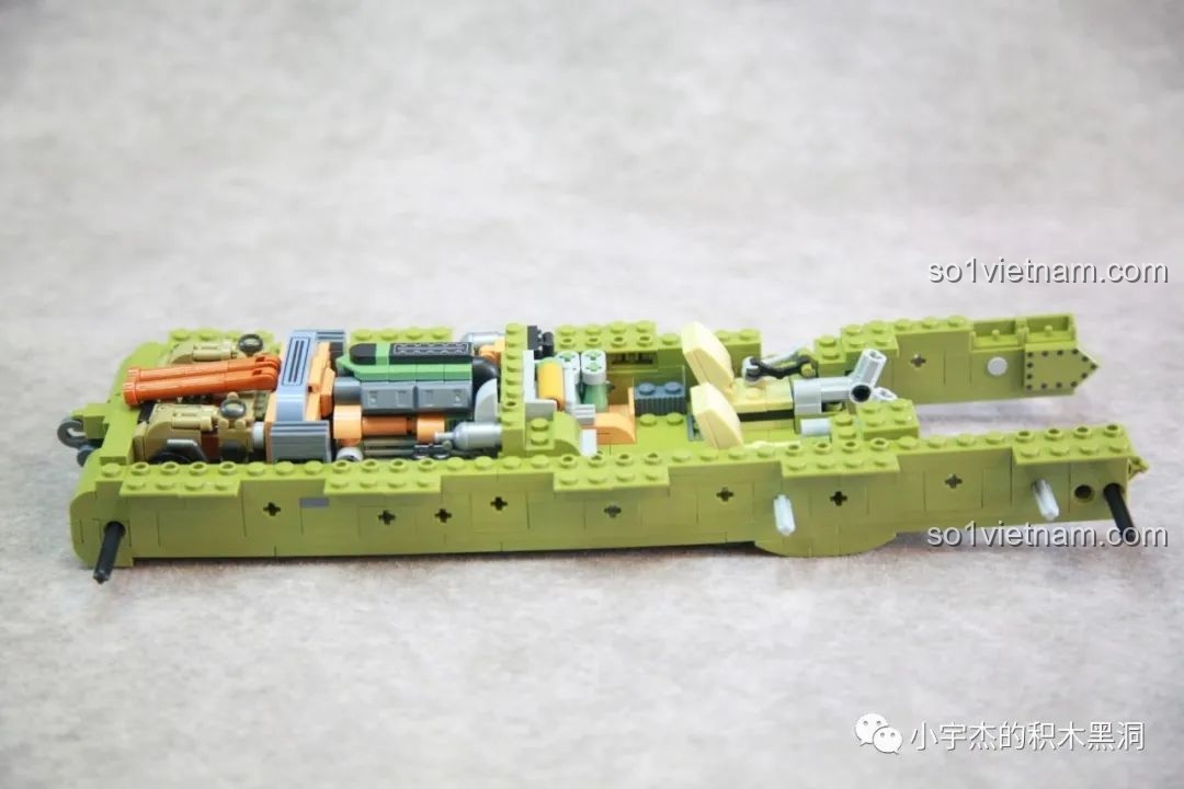 Toàn cảnh khung xe tăng T28 sau khi hoàn thành bước lắp ráp số 2.