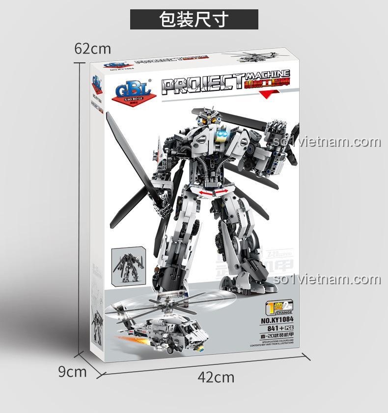 Kích thước Trực thăng Z-20 GBL KY1084