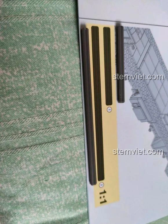 Kiểm tra kích thước mảnh ghép với hướng dẫn 1:1 của bộ lắp ráp Xe Tên Lửa DF-17 CAYI 2282.