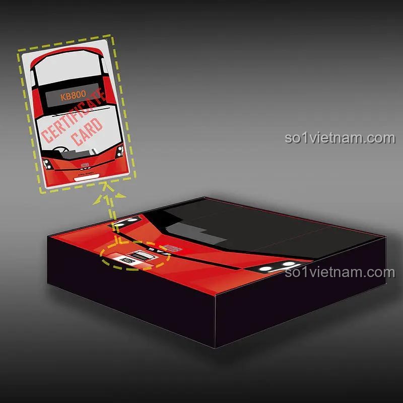 bộ xếp hình KB800, đồ chơi lắp ráp Konsopt, thẻ chứng nhận sản phẩm chất lượng cao