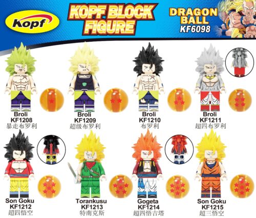 Bộ đồ chơi Kopf KF1210 Minifigure Broly Dragon Ball, đồ chơi lắp ghép nhân vật Broly cho bé trai 6 tuổi, giá tốt.