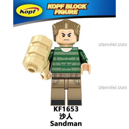 Minifigure Sandman Kopf KF1653, đồ chơi mô hình Sandman, chi tiết sắc nét, cho bé trai 6 tuổi, giá rẻ.