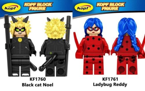 Bộ đồ chơi Ladybug và Cat Noir Kopf KF1760, đồ chơi mô hình Mèo Đen và Ladybug, minifigure Thần Tượng Ladybug và Mèo Đen Cat Noir, phù hợp cho bé trai và bé gái 6 tuổi, giá tốt.