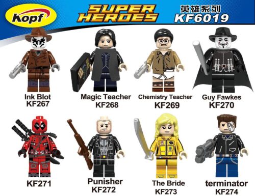 Kopf KF272 Minifigures Siêu Anh Hùng, Bộ đồ chơi Minifigures Siêu Anh Hùng, 8 minifigures siêu anh hùng, nhân vật phim và game, tương thích LEGO®, phù hợp bé trai 8 tuổi, giá tốt.