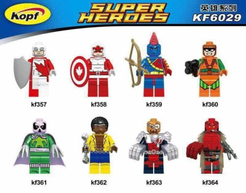 Minifigure đồ chơi mô hình Captain Canuck Kopf KF358 giá rẻ cho bé trai 6 tuổi, siêu anh hùng Canada độc đáo.