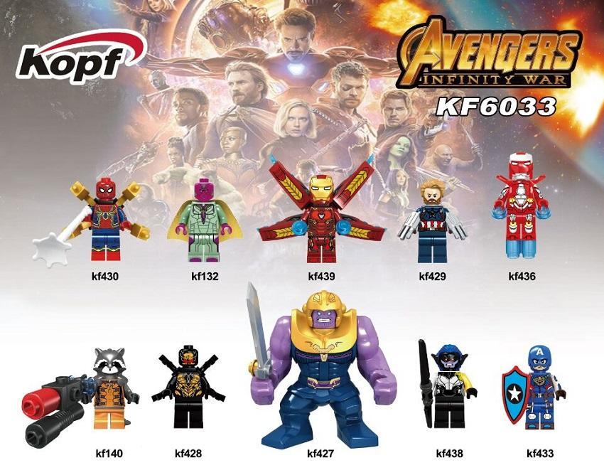 Minifigure Kopf KF439 Iron Man Mark 50 trong phim Avengers Infinity War. Đồ chơi lắp ráp giá rẻ cho bé trai 6 tuổi.