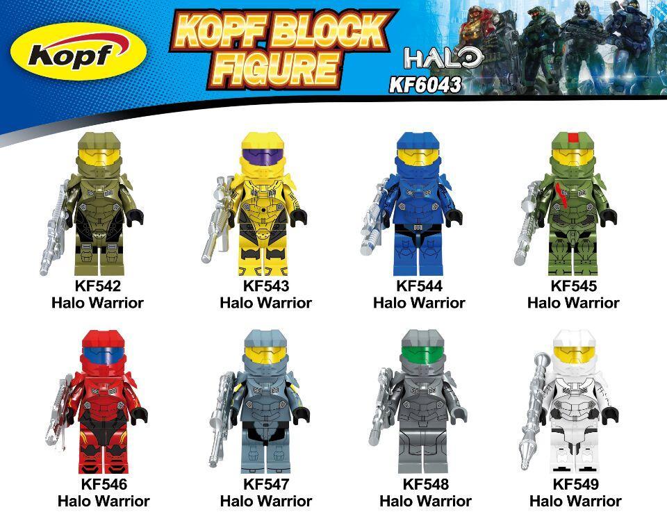 Bộ đồ chơi Lính Halo KF545 Kopf cho bé trai 9 tuổi, chiến binh Halo màu xanh lá, đồ chơi mô hình Halo giá tốt.