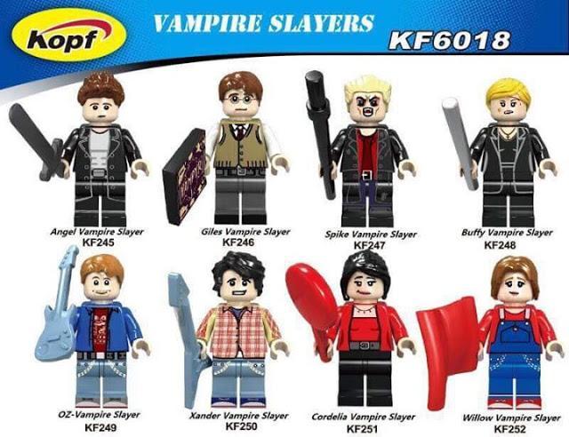 Bộ đồ chơi Thợ săn ma cà rồng Kopf KF6018 gồm 8 minifigures nhân vật phim nổi tiếng, phù hợp cho bé trai và bé gái 8 tuổi, giá tốt.