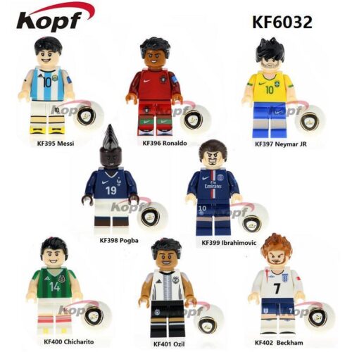 Bộ 8 Minifigure Cầu thủ Bóng đá World Cup Kopf KF6032, đồ chơi mô hình cầu thủ bóng đá, minifigure ngôi sao bóng đá cho bé trai 6 tuổi, giá tốt.