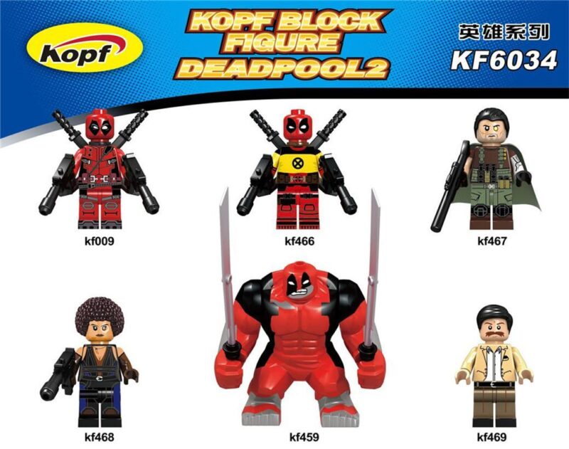Bộ đồ chơi Kopf KF6034 Deadpool 2 Marvel 6 minifigure, phù hợp bé trai 8 tuổi, giá tốt