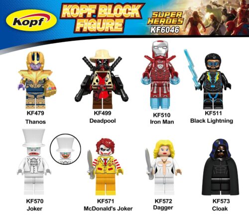 Bộ lắp ghép minifigure Siêu Anh Hùng Kopf KF6046 giá tốt cho bé trai 6 tuổi, chất lượng cao, tương thích LEGO®