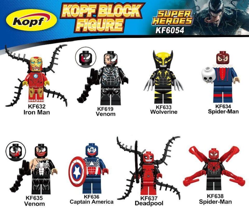 Bộ lắp ghép Siêu Anh Hùng Marvel Kopf KF6054, đồ chơi lắp ráp Minifigure Marvel cho bé trai 6 tuổi, giá tốt.