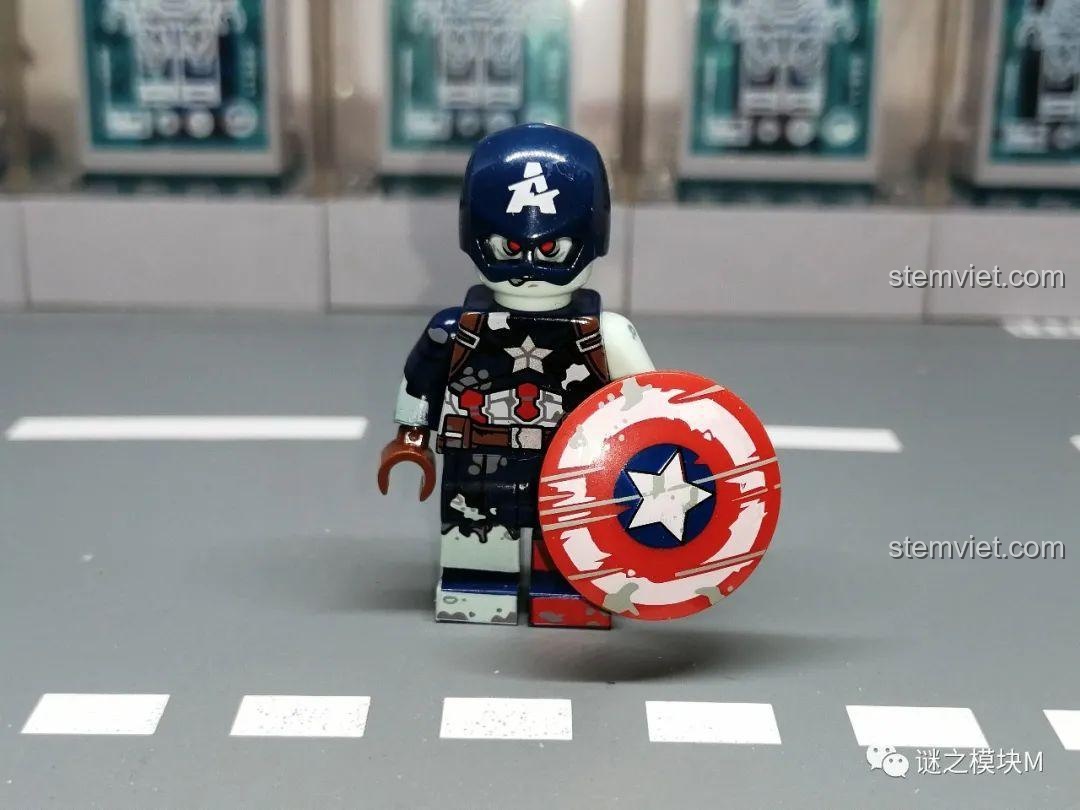 Kopf KF6145 Bộ 8 Minifigure Siêu Anh Hùng Marvel - So sánh Iron Man