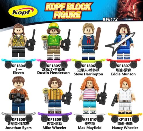 Bộ 8 Minifigures Stranger Things Kopf KF6172 - Eleven