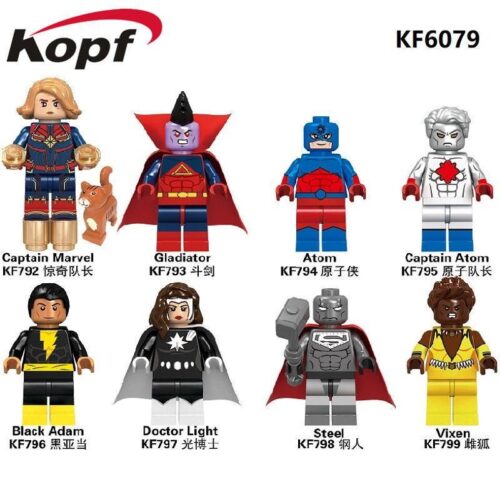 Minifigure Doctor Light Kopf KF797, nhân vật nữ siêu anh hùng DC Comics giá rẻ cho bé gái 6 tuổi. Đồ chơi mô hình tương thích LEGO®.