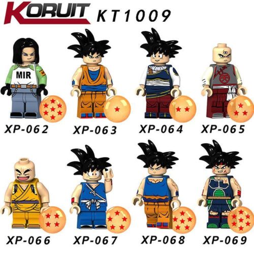 Minifigure Goku Yardrat KORUIT XP-064, một trong những đồ chơi mô hình Son Goku độc đáo nhất, phù hợp cho bé trai 6 tuổi.