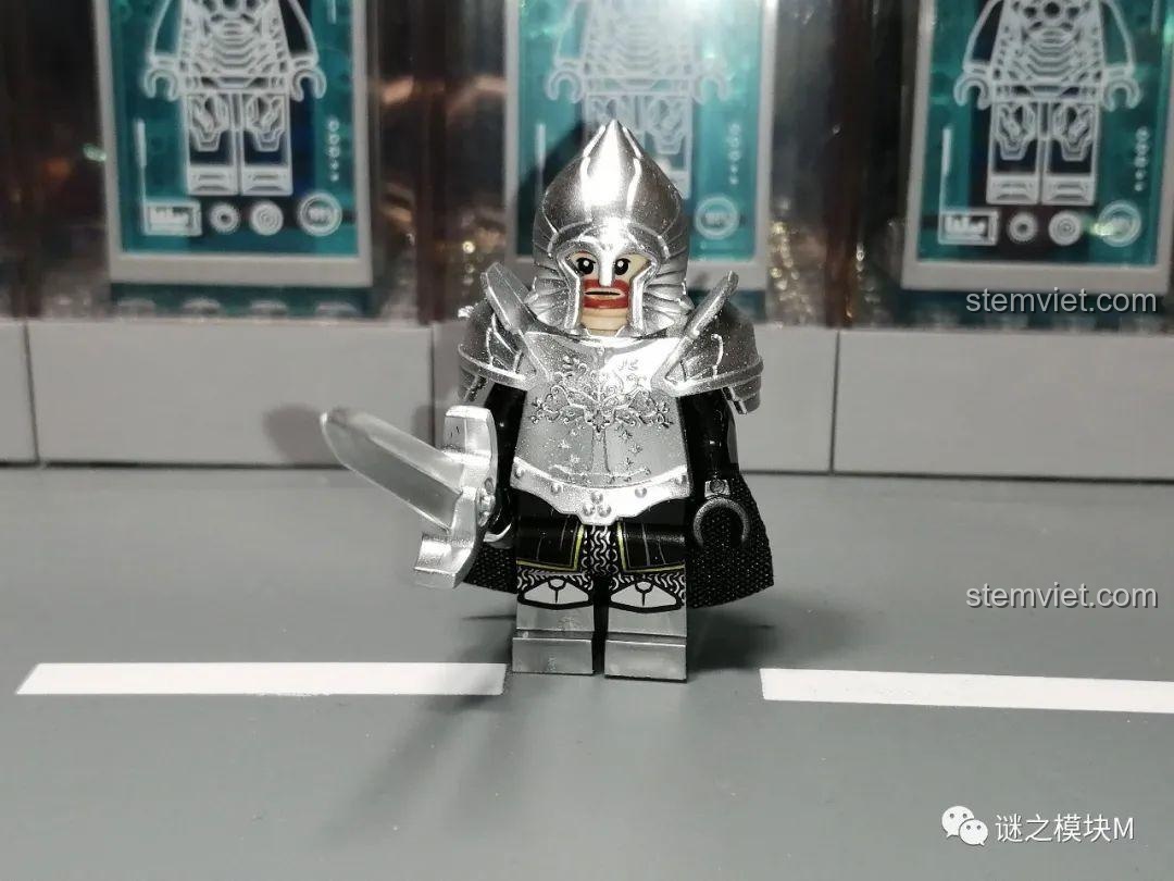 Hộp sản phẩm bộ 6 Minifigure Kỵ Sĩ Thiên Nga Dol Amroth KORUIT KT1051, đồ chơi lắp ghép giá tốt cho bé trai.