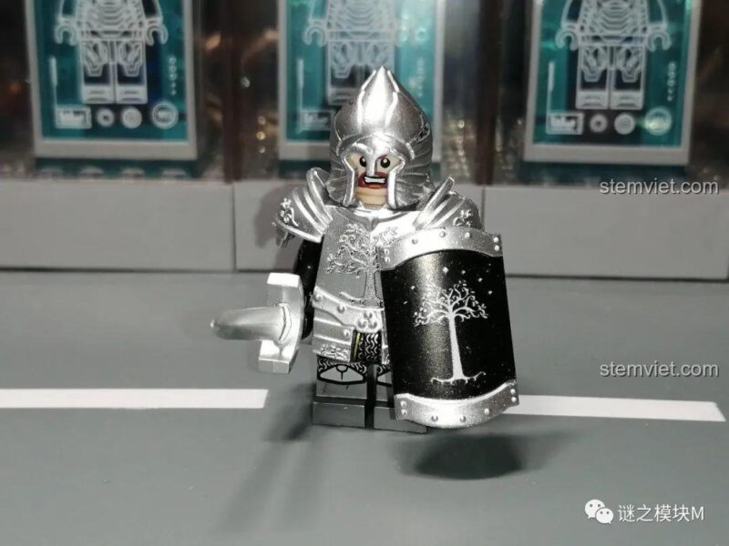Hộp sản phẩm bộ 6 Minifigure Kỵ Sĩ Thiên Nga Dol Amroth KORUIT KT1051, set đồ chơi chất lượng cao.