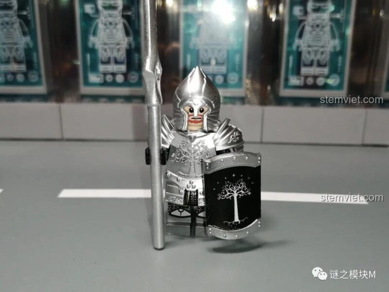 Hộp sản phẩm bộ 6 Minifigure Kỵ Sĩ Thiên Nga Dol Amroth KORUIT KT1051, đồ chơi mô hình chất lượng cho bé trai.