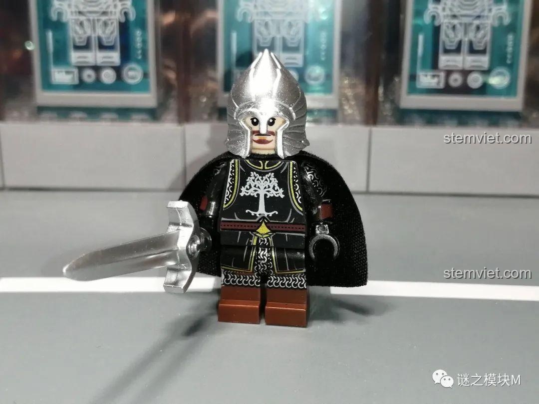 Minifigure lính Gondor khinh giáp KORUIT KT1014 với cung, set đồ chơi Chiến binh Gondor giá tốt.