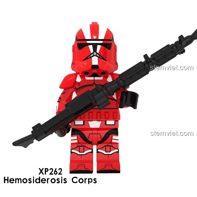 Ảnh tổng hợp 8 minifigure trong bộ KORUIT KT1034, bao gồm Darth Vader, các loại Stormtrooper và Clone Trooper. Đồ chơi mô hình Star Wars giá tốt.