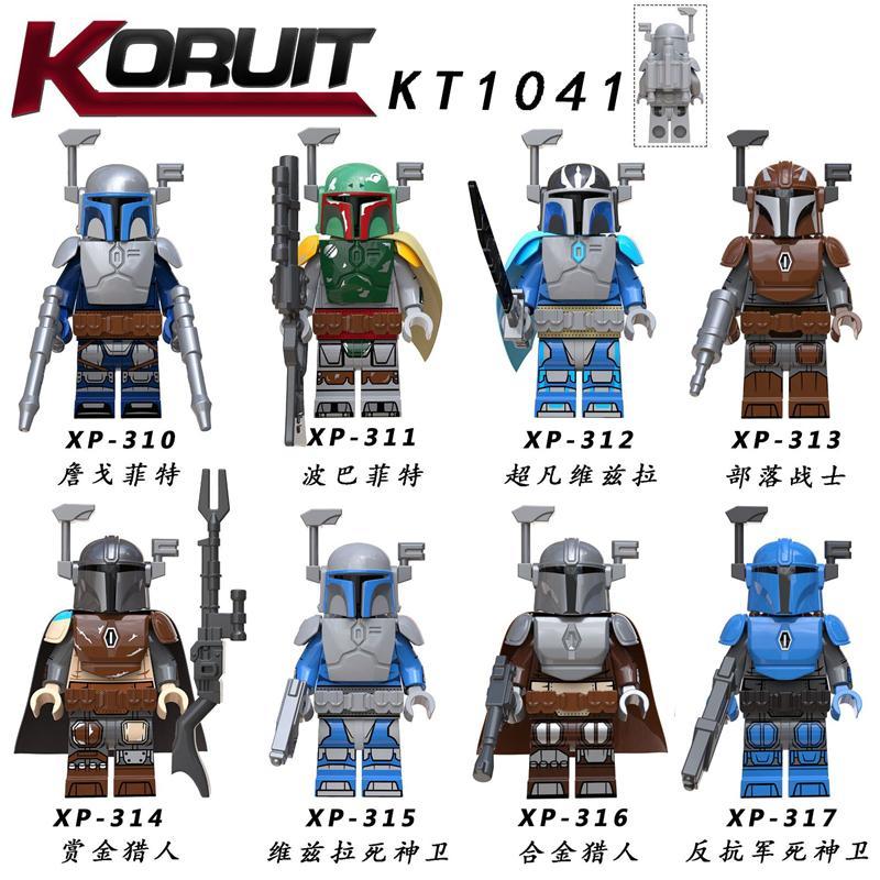 Bộ đồ chơi Minifigure Mandalorian Star Wars KORUIT KT1041 chất lượng cao cho bé trai 6 tuổi, giá tốt.