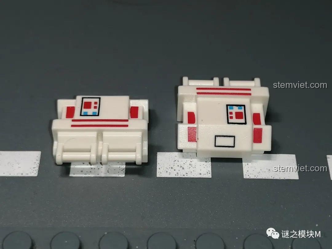 Khuôn mặt của Wrecker sau khi tháo mũ, với vết sẹo đặc trưng. Một minifigure chi tiết trong bộ Clone Force 99 KORUIT.
