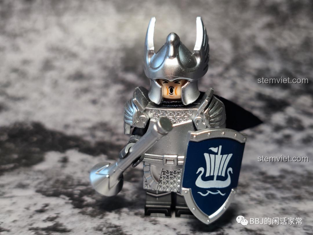 Minifigure Người thổi kèn XP-394 KORUIT KT1051, set đồ chơi Lính Gondor, chi tiết độc đáo.