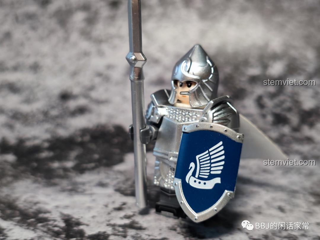 Minifigure Thợ săn súng XP-390 KORUIT KT1051, đồ chơi mô hình Hiệp Sĩ Thiên Nga Dol Amroth, sẵn sàng chiến đấu.
