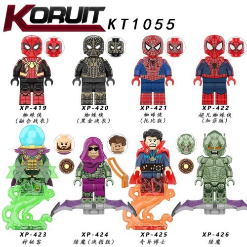 Bộ 8 Minifigure Spider-Man: No Way Home KORUIT KT1055