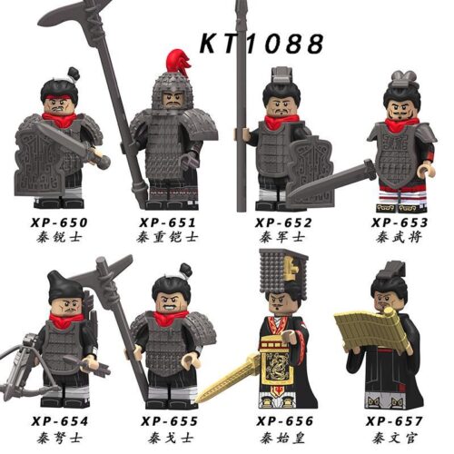 Bộ đồ chơi KORUIT KT1088 Bộ 8 Minifigure Đế Chế Tần tái hiện lịch sử, chất liệu ABS cao cấp, phù hợp bé trai 6 tuổi, giá tốt