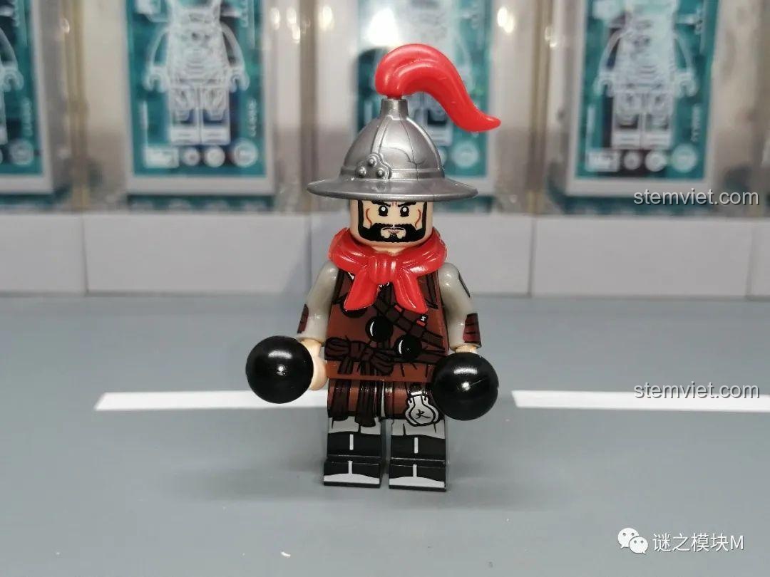 Minifigure Trịch Đạn Thủ (XP-668) - lính ném lựu đạn của bộ xếp hình Minifigure lính cổ trang Trung Quốc.