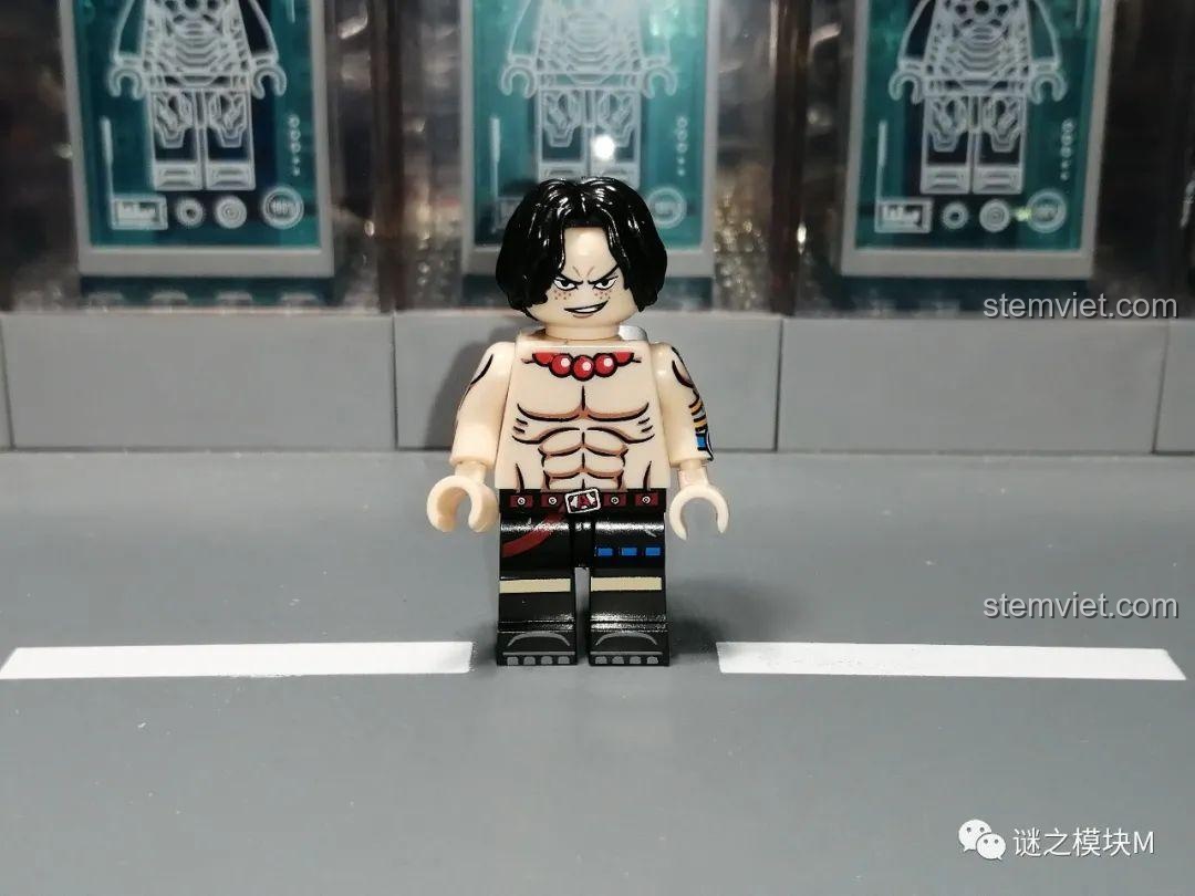 Bộ sưu tập minifigure One Piece KORUIT KT1008, bao gồm Người cá Arlong XP060. Món quà tuyệt vời cho fan Vua Hải Tặc.