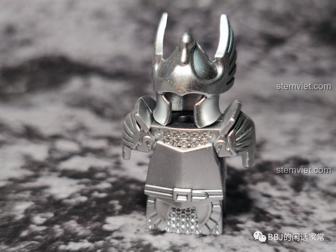 Minifigure Kỵ Sĩ Thiên Nga Dol Amroth KORUIT XP-389 với giáp bạc và khiên, đồ chơi mô hình Kỵ Sĩ Gondor cho bé trai 8 tuổi