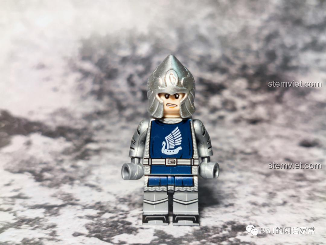 Minifigure Kỵ Sĩ Thiên Nga Dol Amroth KORUIT XP-391 với mũ trụ khác, bộ đồ chơi chất lượng cao, đồ chơi xây dựng cho bé trai