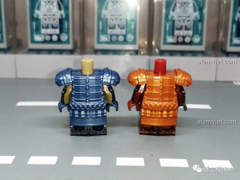 Cận cảnh giáp vai của minifigure Dwarf Warrior KORUIT XP-411