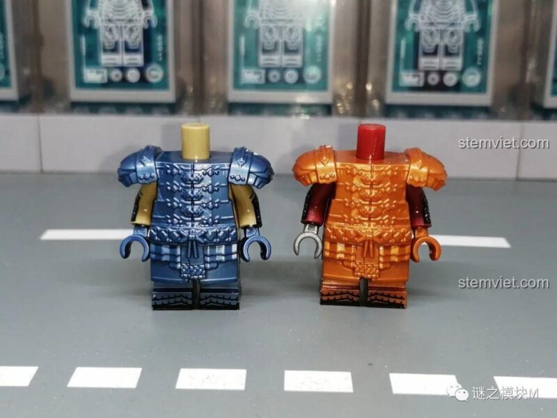 Cận cảnh lưng của minifigure Dwarf Warrior KORUIT XP-411