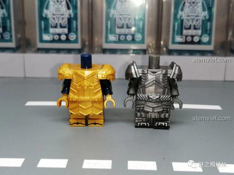 Cận cảnh mũ trụ của minifigure Dwarf Warrior KORUIT XP-411