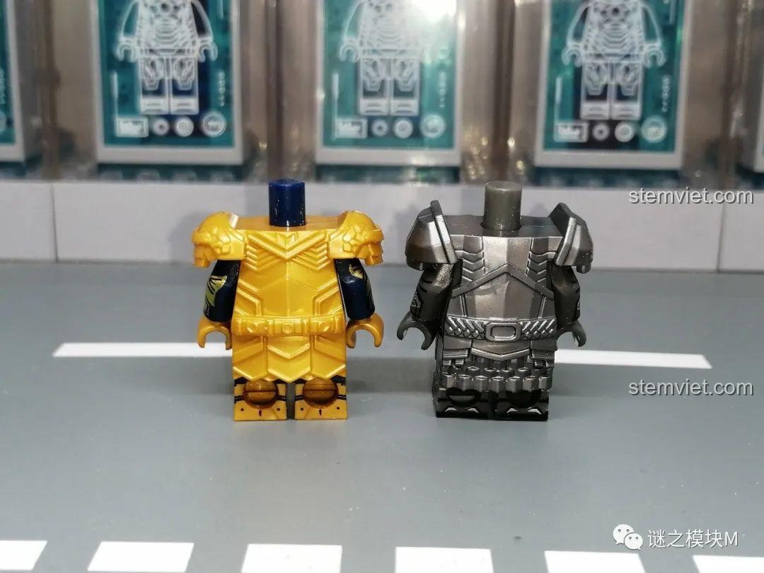 Cận cảnh vũ khí của minifigure Dwarf Warrior KORUIT XP-411