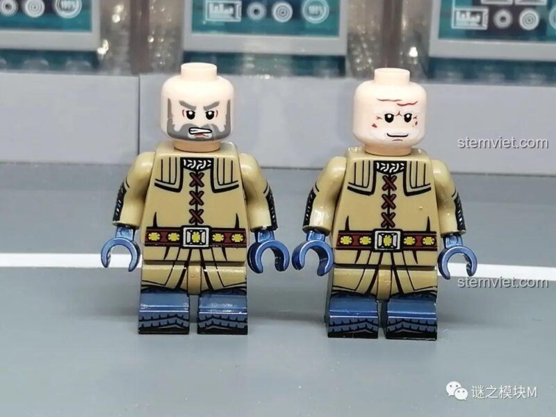 Chi tiết giáp và mũ trụ của minifigure Dwarf Warrior KORUIT XP-411