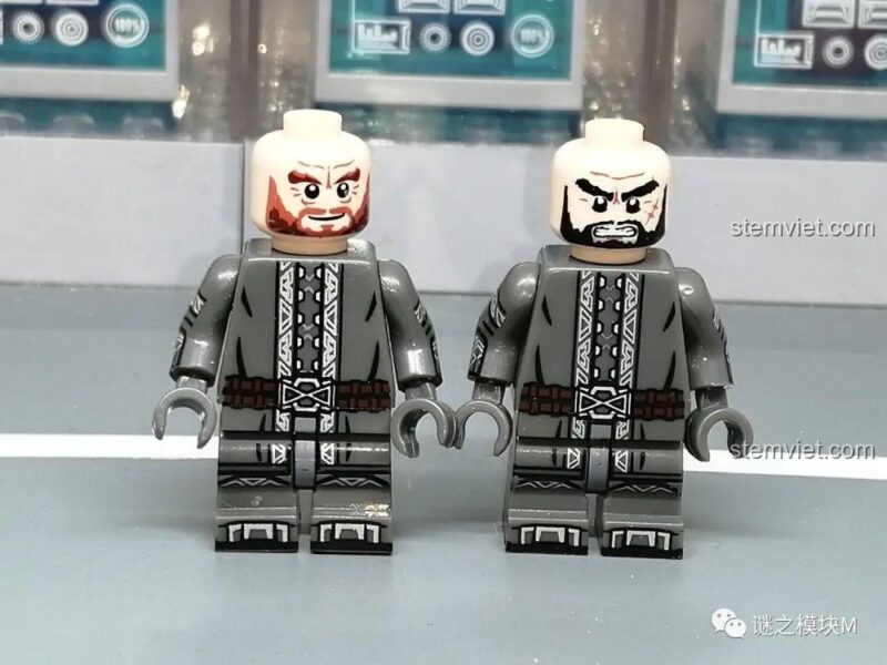 Tư thế chiến đấu của minifigure Dwarf Warrior KORUIT XP-411