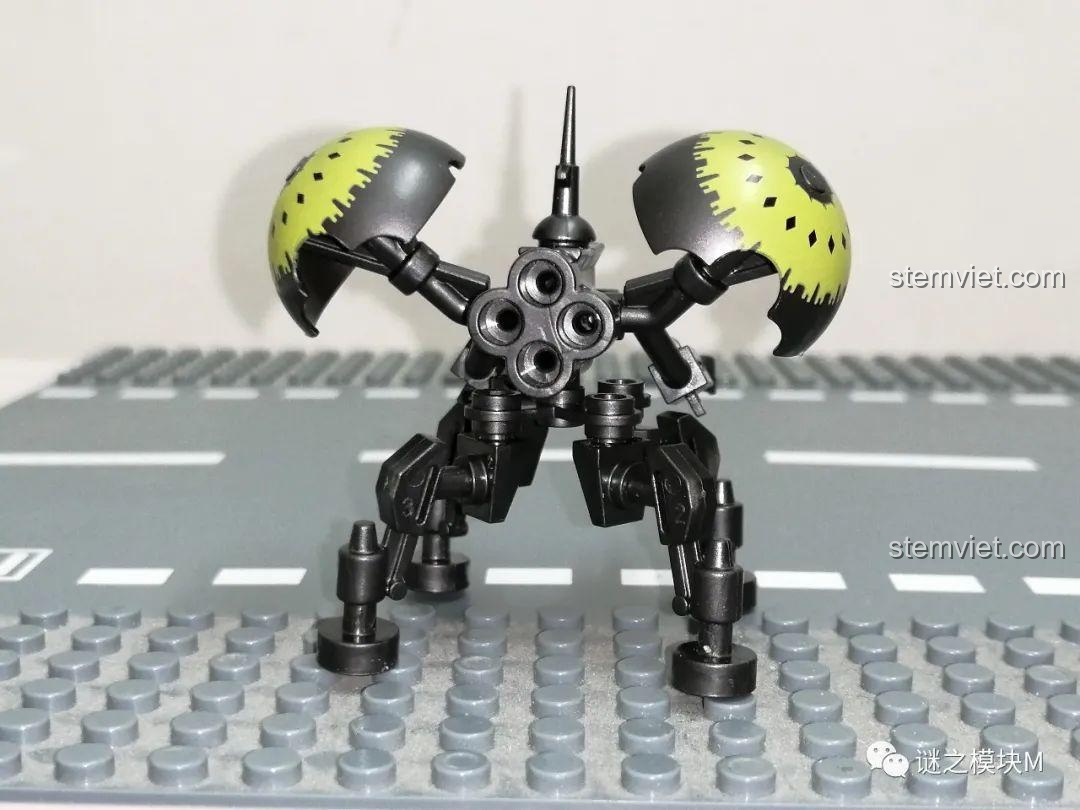 XP-348 Nhân vật Star Wars, Buzz Droid nhìn từ phía sau, đồ chơi lắp ráp cho bé trai 6 tuổi, chất lượng đảm bảo.