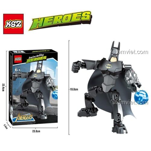 Hộp sản phẩm và mô hình Batman KSZ 318-1