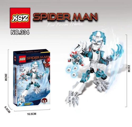 KSZ 334 Spider-Man Far From Home bộ lắp ghép chiến binh băng giá cho bé trai 6 tuổi