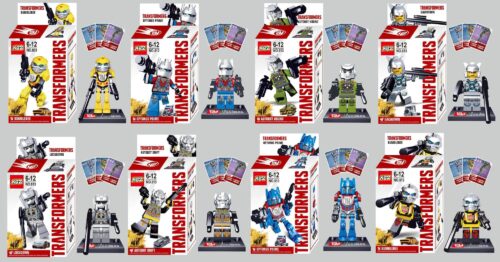 Bộ đồ chơi Transformers KSZ 513 giá rẻ, bộ 8 minifigure Robot biến hình cho bé trai 6 tuổi, đồ chơi lắp ráp tương thích LEGO®.