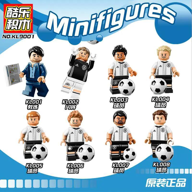 Bộ đồ chơi Minifigure Cầu Thủ Bóng Đá KULOMI KL002, thủ môn bóng đá chi tiết sắc nét, kèm bóng, phù hợp bé trai 6 tuổi, giá tốt.
