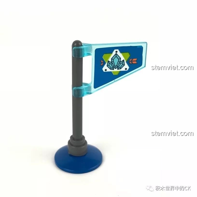 Cờ hiệu của Kyanite Squad, phụ kiện của bộ lắp ghép Xe Thăm Dò Tinh Thể Kyanite Squad 2401.