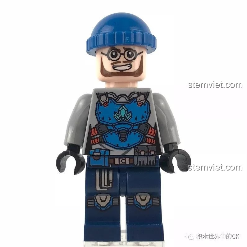 Minifigure Xiu của bộ lắp ghép Xe Khai Thác Tinh Thể Kyanite Squad 2402, đồ chơi cho bé trai.